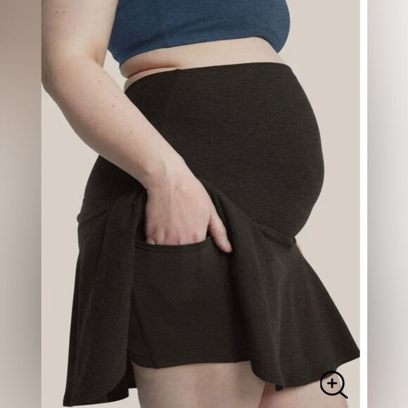 Beyond the Bump Blue Skirt - Picture 9 of 16